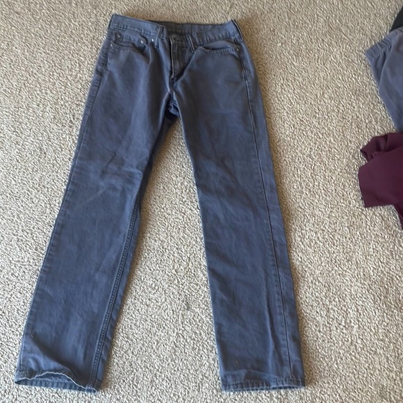 Levi's Men's 514 Graphite Charcoal/Padox Canvas slim fit jean 31 x 32 - Picture 2 of 5